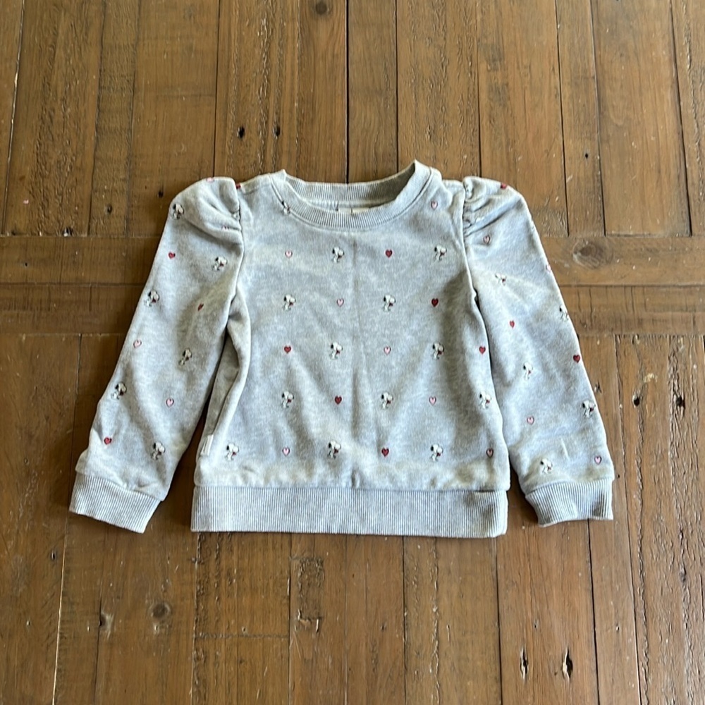 Janie and jack snoopy love sweatshirt